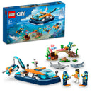 LEGO® City Explorer Diving Boat Building Toy Set 60377-5