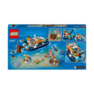 LEGO® City Explorer Diving Boat Building Toy Set 60377 - 0