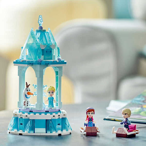 LEGO® ǀ Disney Anna and Elsa’s Magical Merry-Go-Round Building Toy Set 43218