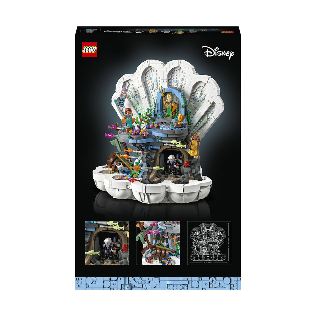 LEGO® | Disney The Little Mermaid Royal Clam Shell Building Set 43225 - BADLY DAMAGED BOX