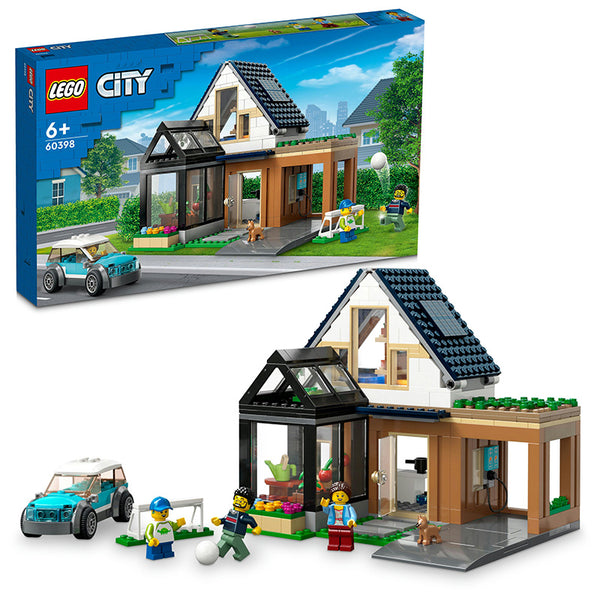 LEGO® City Family House and Electric Car Building Toy Set 60398