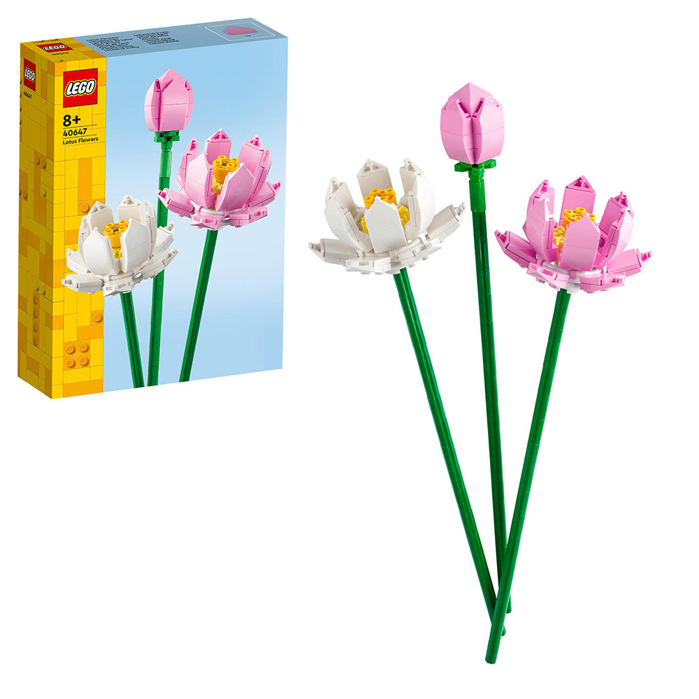 LEGO® Botanicals Lotus Flowers Desk Decoration Set 40647