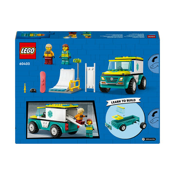 LEGO® City Emergency Ambulance and Snowboarder 60403 - 0