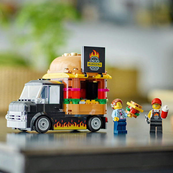LEGO® City Burger Van, Food Truck Toy Playset 60404