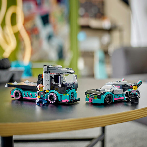 LEGO® City Race Car and Car Carrier Truck Toys 60406