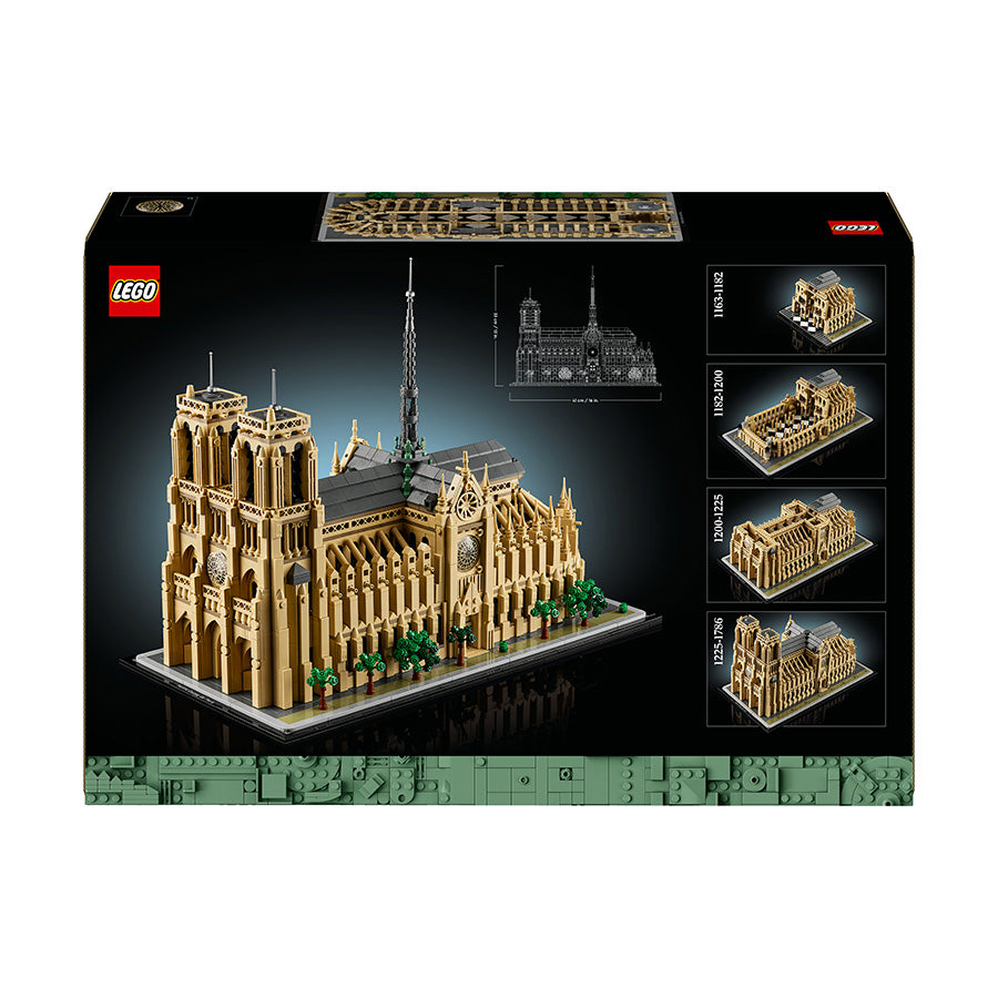 Cathedral 10セット LEGO® Architecture Notre-Dame de Paris Set for Adults 21061