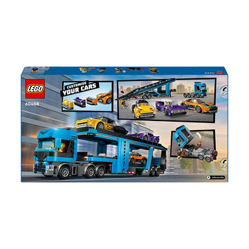 LEGO® City Car Transporter Truck with Sports Cars Toy 60408 - 0