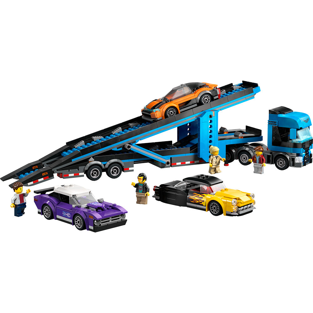 LEGO® City Car Transporter Truck with Sports Cars Toy 60408