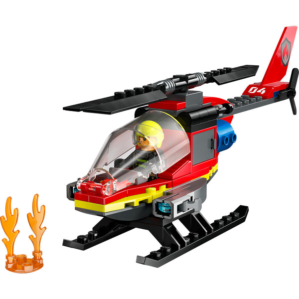 LEGO® City Fire Rescue Helicopter Building Toy 60411