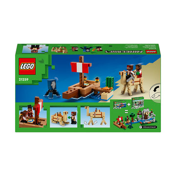 LEGO® Minecraft® The Pirate Ship Voyage Building Toy Set 21259 - 0