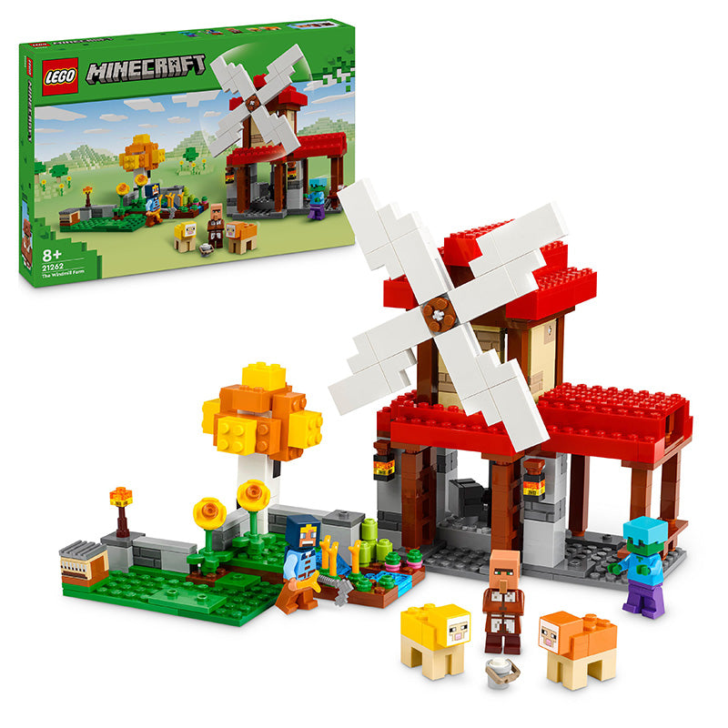LEGO® Minecraft® The Windmill Farm Building Toy Set 21262 - SLIGHTLY DAMAGED BOX