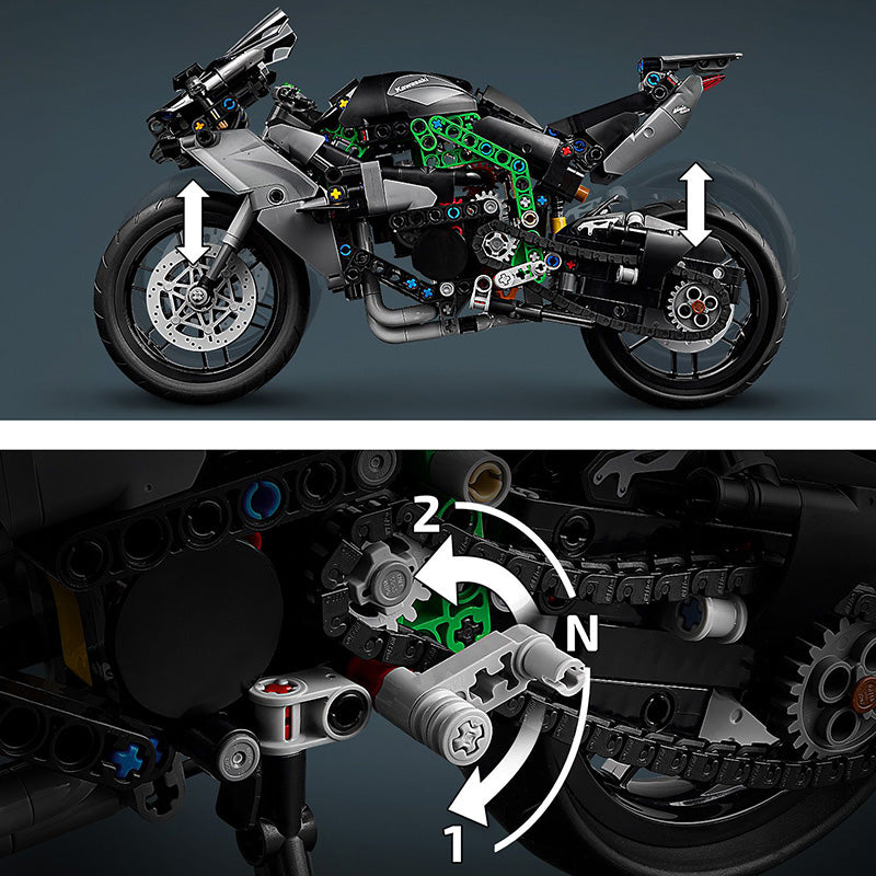 LEGO® Technic Kawasaki Ninja H2R Motorcycle Set 42170 | Import A Toy