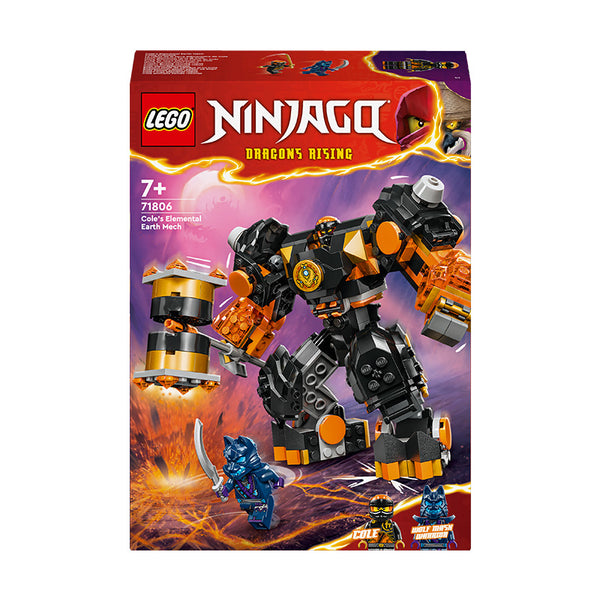 LEGO® NINJAGO® Cole's Elemental Earth Mech Action Figure 71806