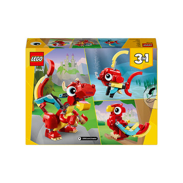 LEGO® Creator 3in1 Red Dragon Animal Toy Set 31145 - 0