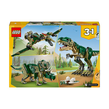LEGO® Creator 3in1 T. rex Figure, Toy Dinosaur Set 31151 - 0