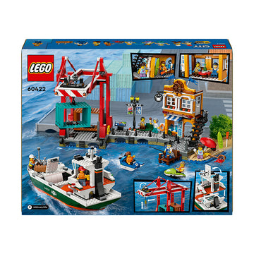 LEGO® City Seaside Harbour with Cargo Ship Building Toy 60422 - 0
