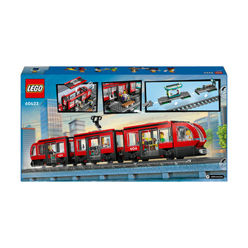 LEGO® City Downtown Tram and Station Building Toy Set 60423 - 0
