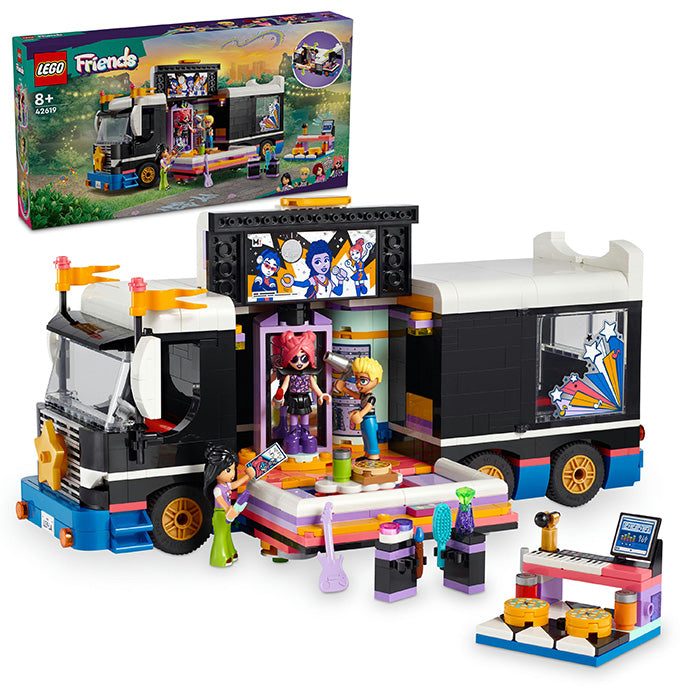 LEGO® Friends Pop Star Music Tour Bus Toy Set 42619 - SLIGHTLY DAMAGED BOX