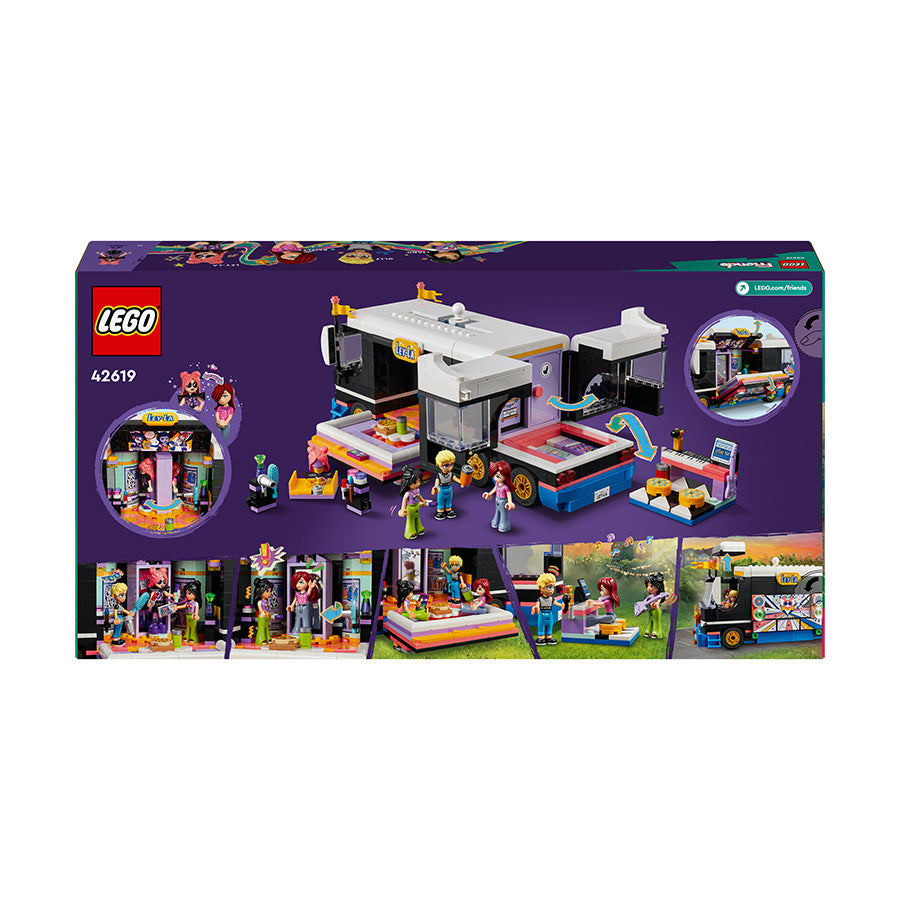 LEGO® Friends Pop Star Music Tour Bus Toy Set 42619 - SLIGHTLY DAMAGED BOX
