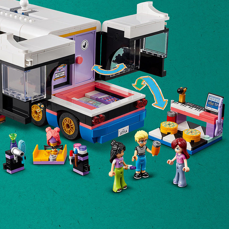 LEGO® Friends Pop Star Music Tour Bus Toy Set 42619 - SLIGHTLY DAMAGED BOX