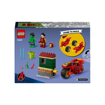 LEGO® Marvel Super Heroes Iron Man with Bike and The Hulk Set 76287 - 0