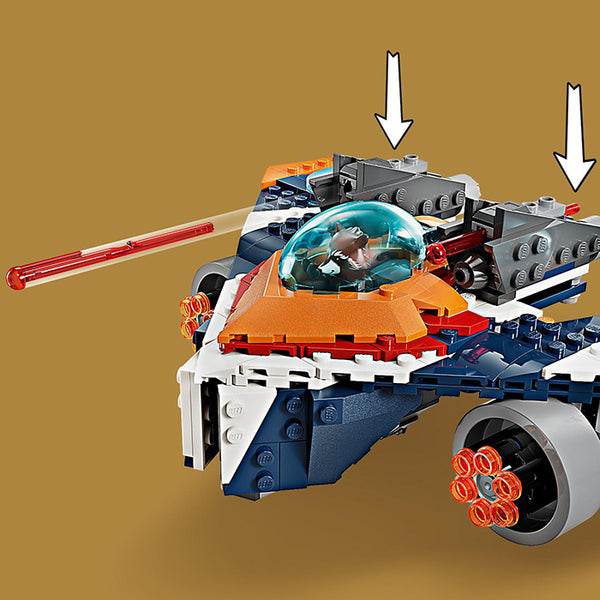LEGO® Marvel Rocket’s Warbird vs. Ronan Set 76278