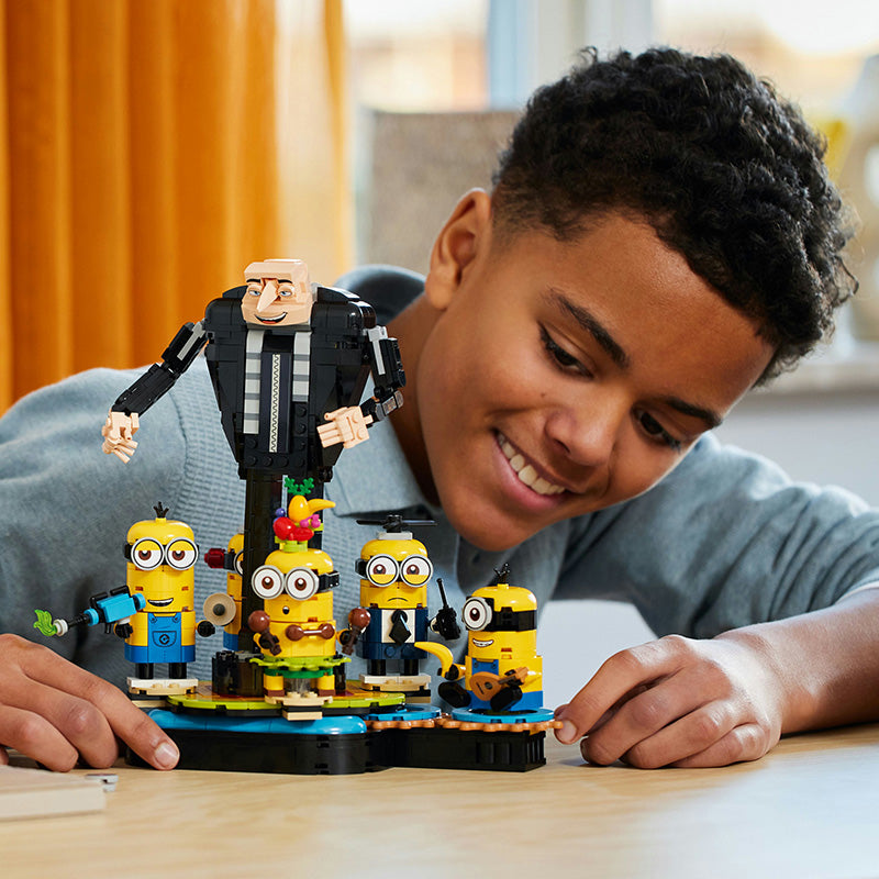 LEGO® Despicable Me 4 Brick-Built Gru and Minions Toy Set 75582