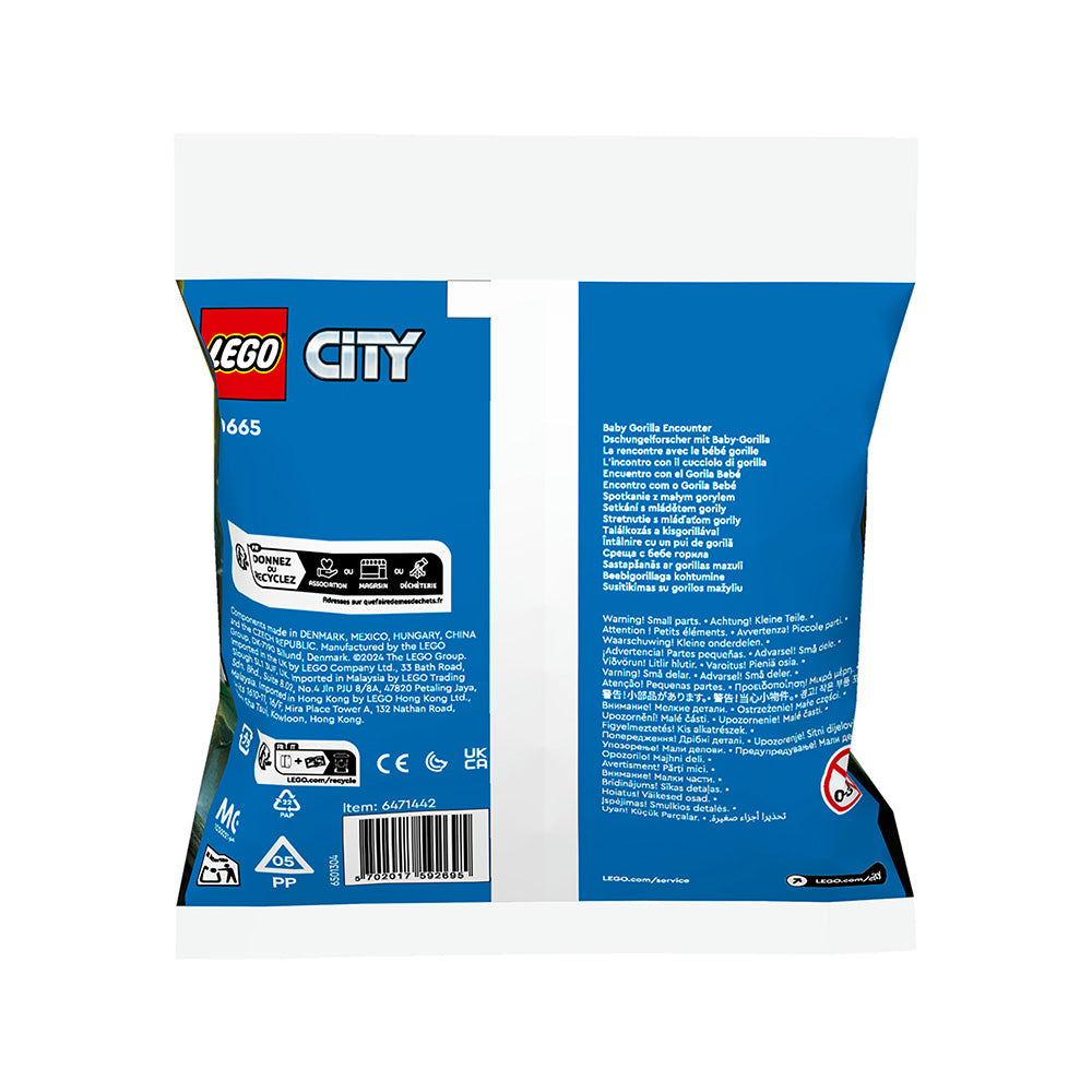 LEGO® City Baby Gorilla Encounter Recruitment Bag 30665