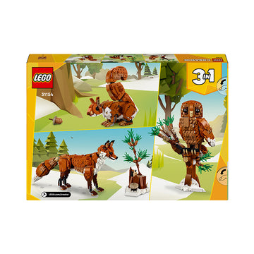 LEGO® Creator 3in1 Forest Animals: Red Fox Building Toy 31154 - 0