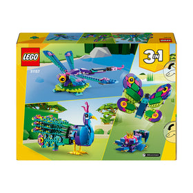 LEGO® Creator 3in1 Exotic Peacock Animal Toys Set 31157 - 0