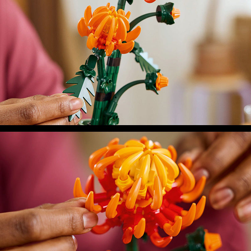 LEGO® ICONS Chrysanthemum Faux Flower Set for Adults 10368 - DAMAGED BOX