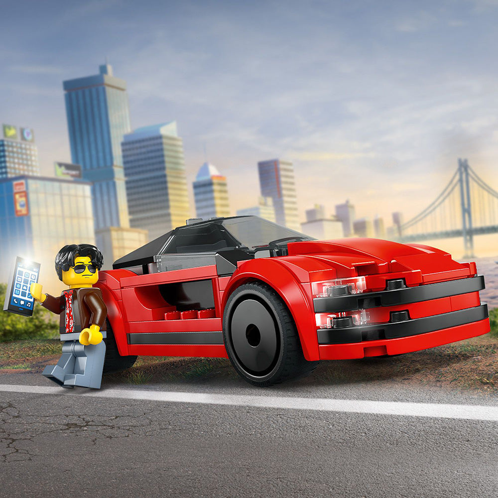 LEGO® City Red Sports Car Supercar Toy Vehicle Set 60448 | Import