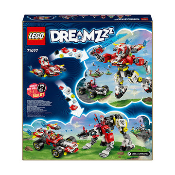 LEGO® DREAMZzz™ Cooper’s Tiger Mech & Zero’s Hot Rod Car Toy 71497 - 0