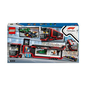 LEGO® City F1® Truck with RB20 & AMR24 F1® Cars Toy Racing Transporter Set 60445 - 0