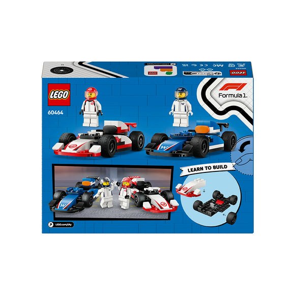 LEGO® City F1® Williams Racing Haas F1® Race Cars Set 60464