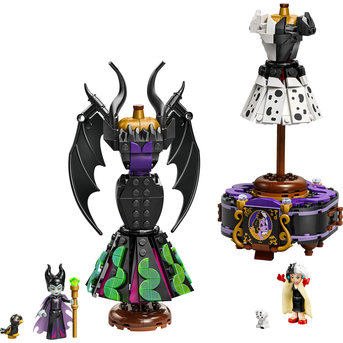 LEGO® ǀ Disney Villains Maleficent's and Cruella De Vil's Dresses
