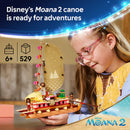LEGO® ǀ Disney Princess™ Moana’s Adventure Canoe Fantasy Toy Model Kit 43270-13