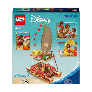 LEGO® ǀ Disney Princess™ Moana’s Adventure Canoe Fantasy Toy Model Kit 43270 - 0
