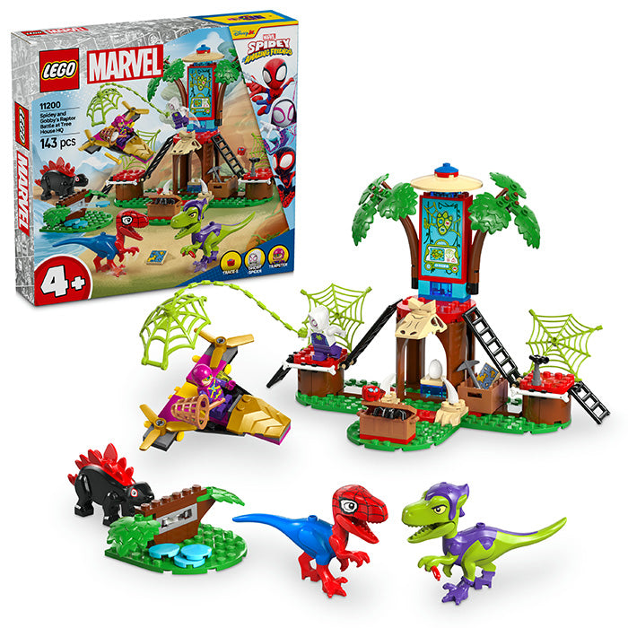 LEGO® Marvel Spidey And His Amazing Friends Spidey and Gobby’s Raptor Battle at Tree House HQ 11200 - DAMAGED BOX