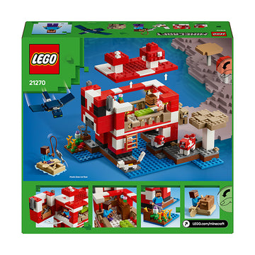 LEGO® Minecraft® The Mooshroom House Building Toy Set 21270 - 0