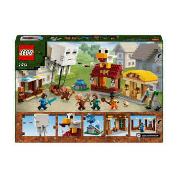 LEGO® Minecraft® The Ghast Balloon Village Attack, Gamer Gift Toy for Kids 21273 - 0