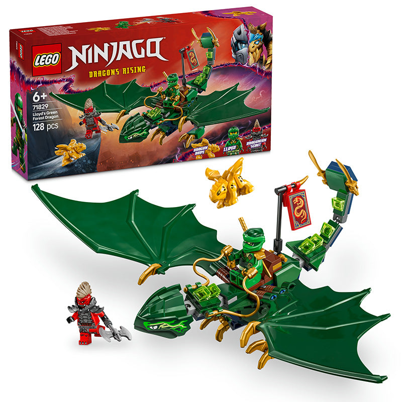 LEGO® NINJAGO® Lloyd's Green Forest Dragon Toy for Kids 71829