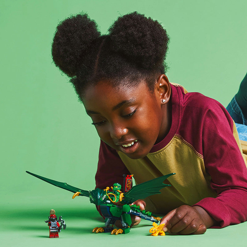 LEGO® NINJAGO® Lloyd’s Green Forest Dragon Toy for Kids 71829 - DAMAGED BOX