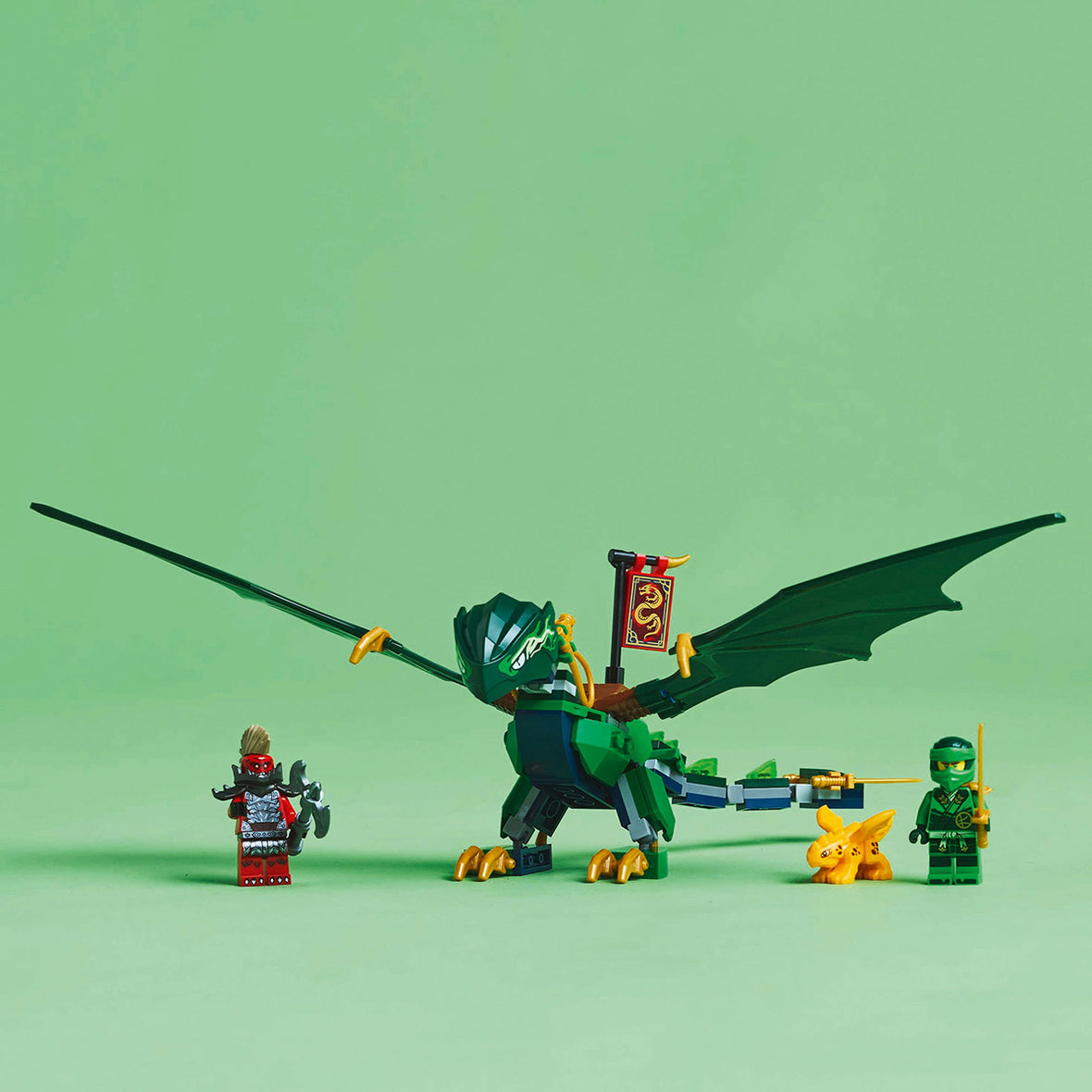 LEGO® NINJAGO® Lloyd’s Green Forest Dragon Toy for Kids 71829 - DAMAGED BOX