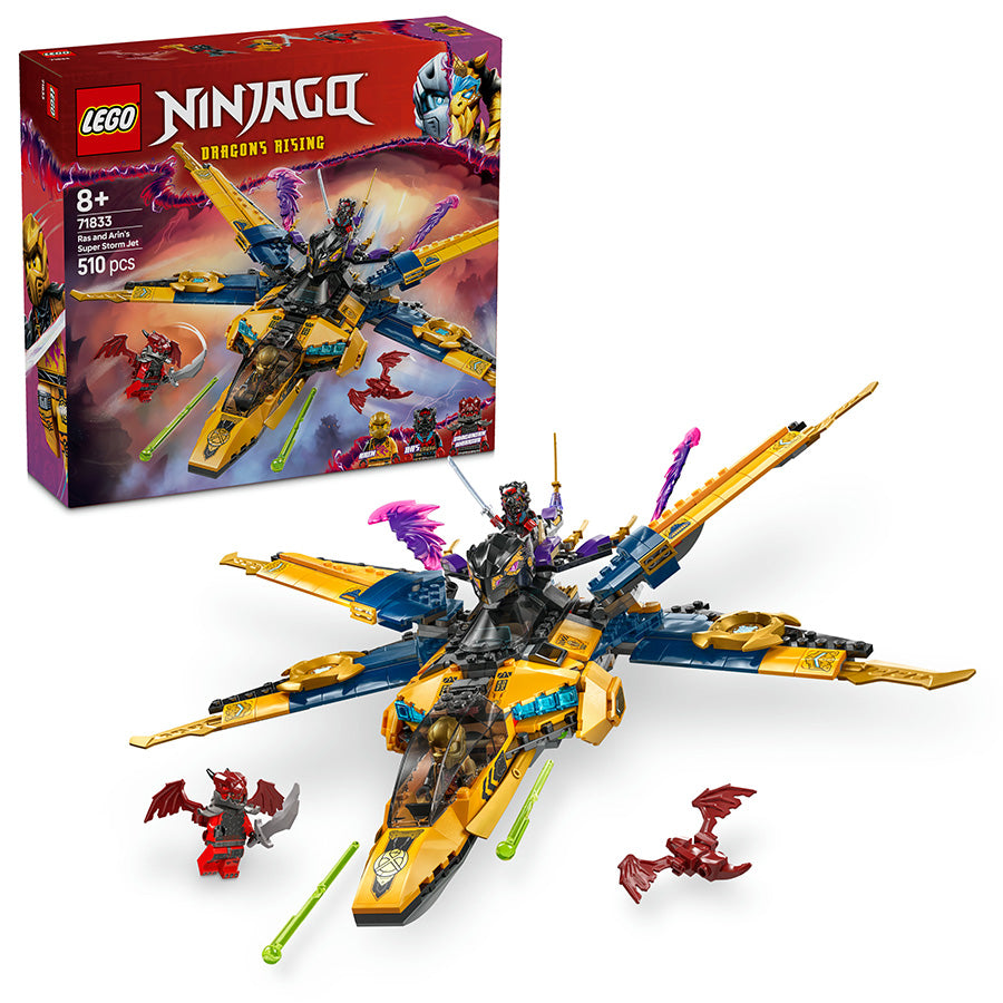 LEGO® NINJAGO® Ras and Arin's Super Storm Jet Ninja Toy 71833