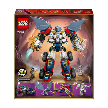 LEGO® NINJAGO® 4in1 Zane’s Ultra Combiner Mech Ninja Toy 71834 - 0