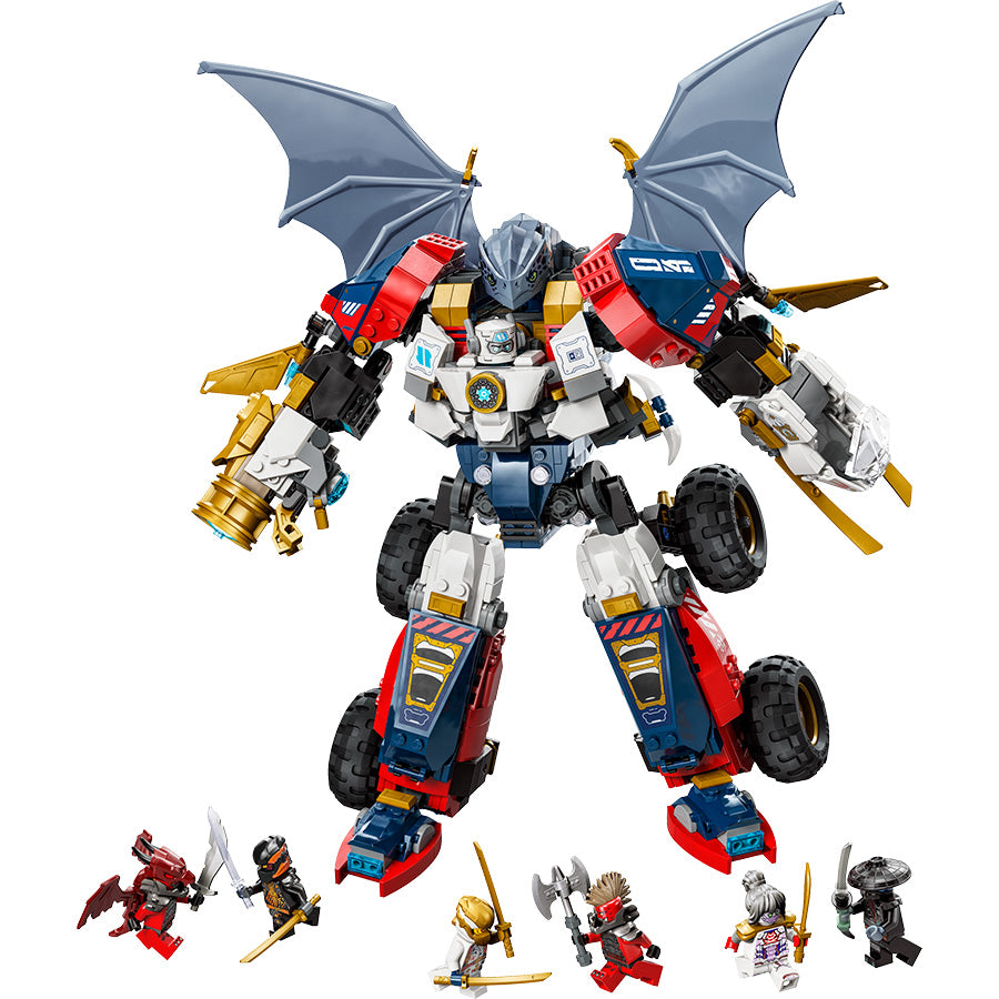 1/144 セット LEGO® NINJAGO® 4in1 Zane's Ultra Combiner Mech Ninja Toy 71834