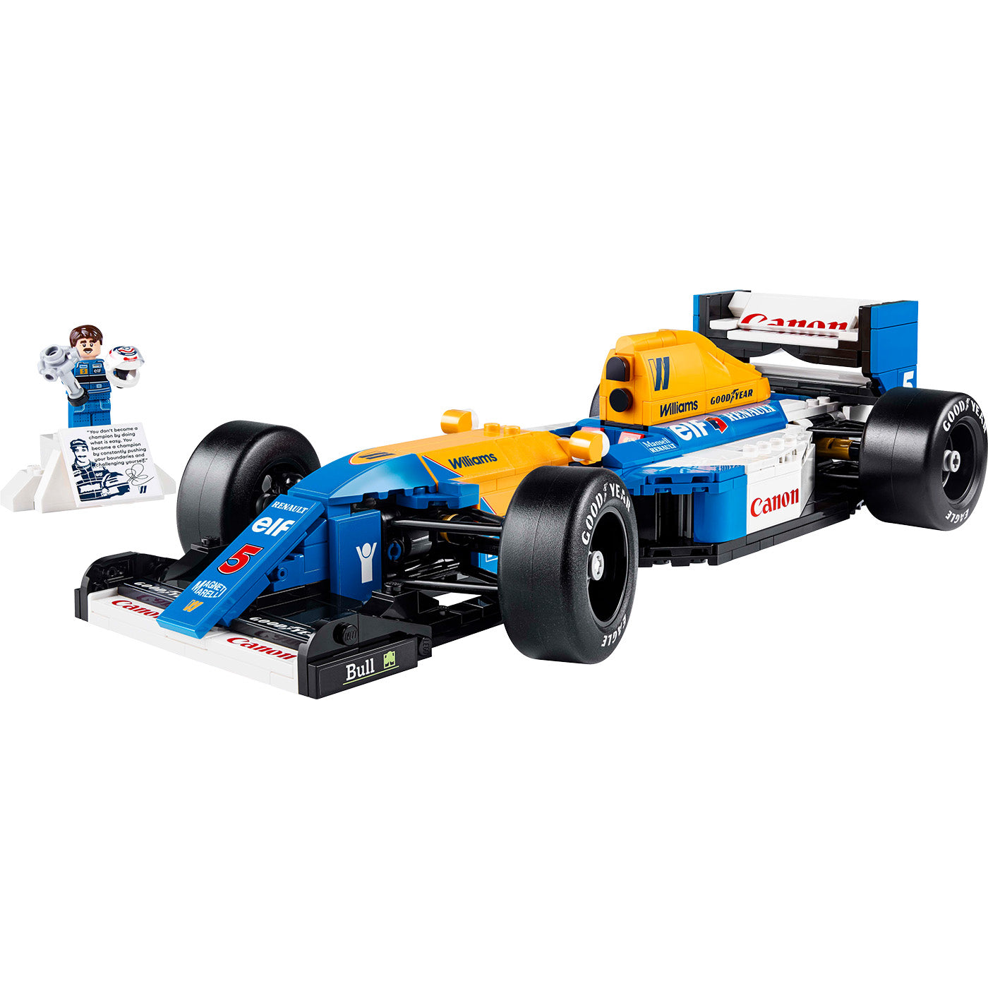 LEGO® ICONS Williams Racing FW14B & Nigel Mansell Home Office Desk
