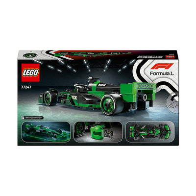LEGO® Speed Champions KICK Sauber F1® Team C44 Race Car Toy Vehicle 77247 - 0