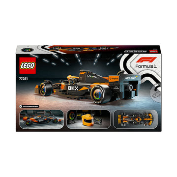 LEGO® Speed Champions McLaren F1® Team MCL38 Race Car Vehicle Set 77251 - 0
